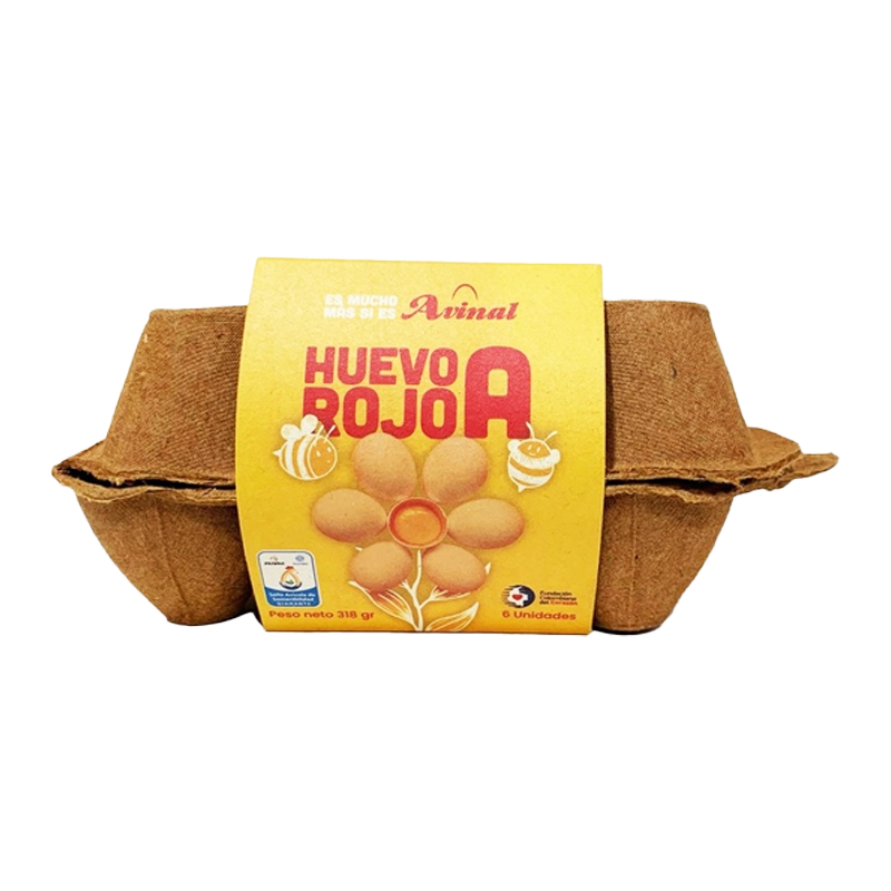HUEVO A ROJO AVINAL X 6 UND